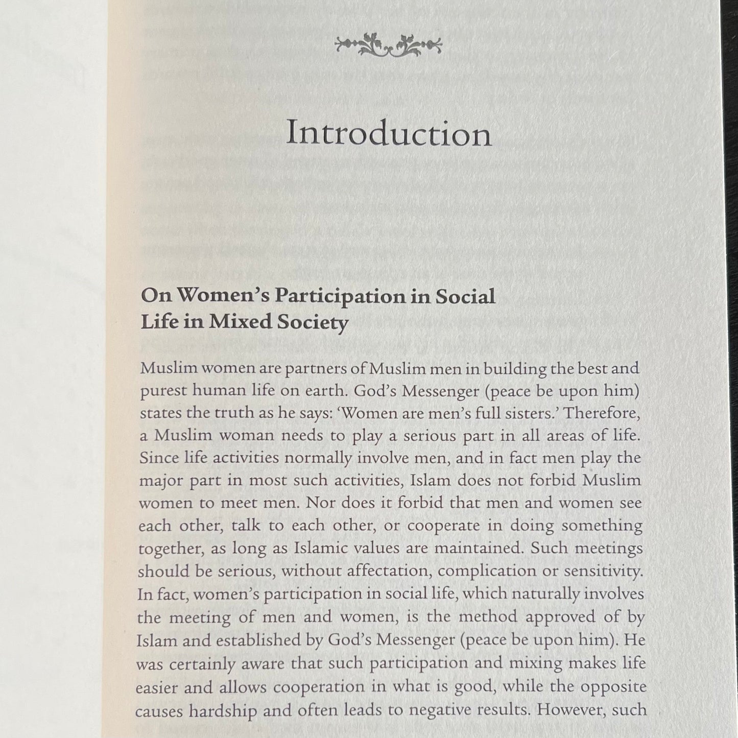 Muslim Woman's Participation in Social Life Volume 2