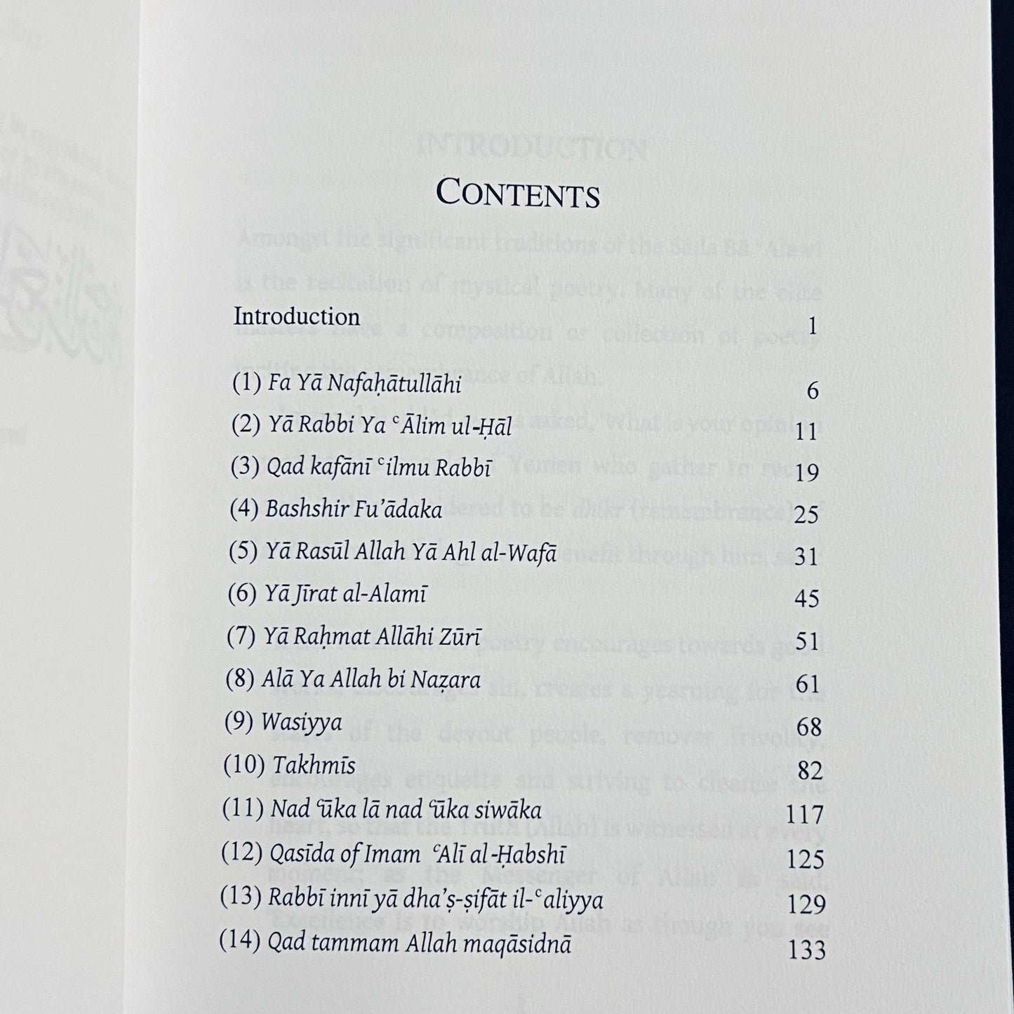 Qasaid of Tariqa Sada BaAlawi