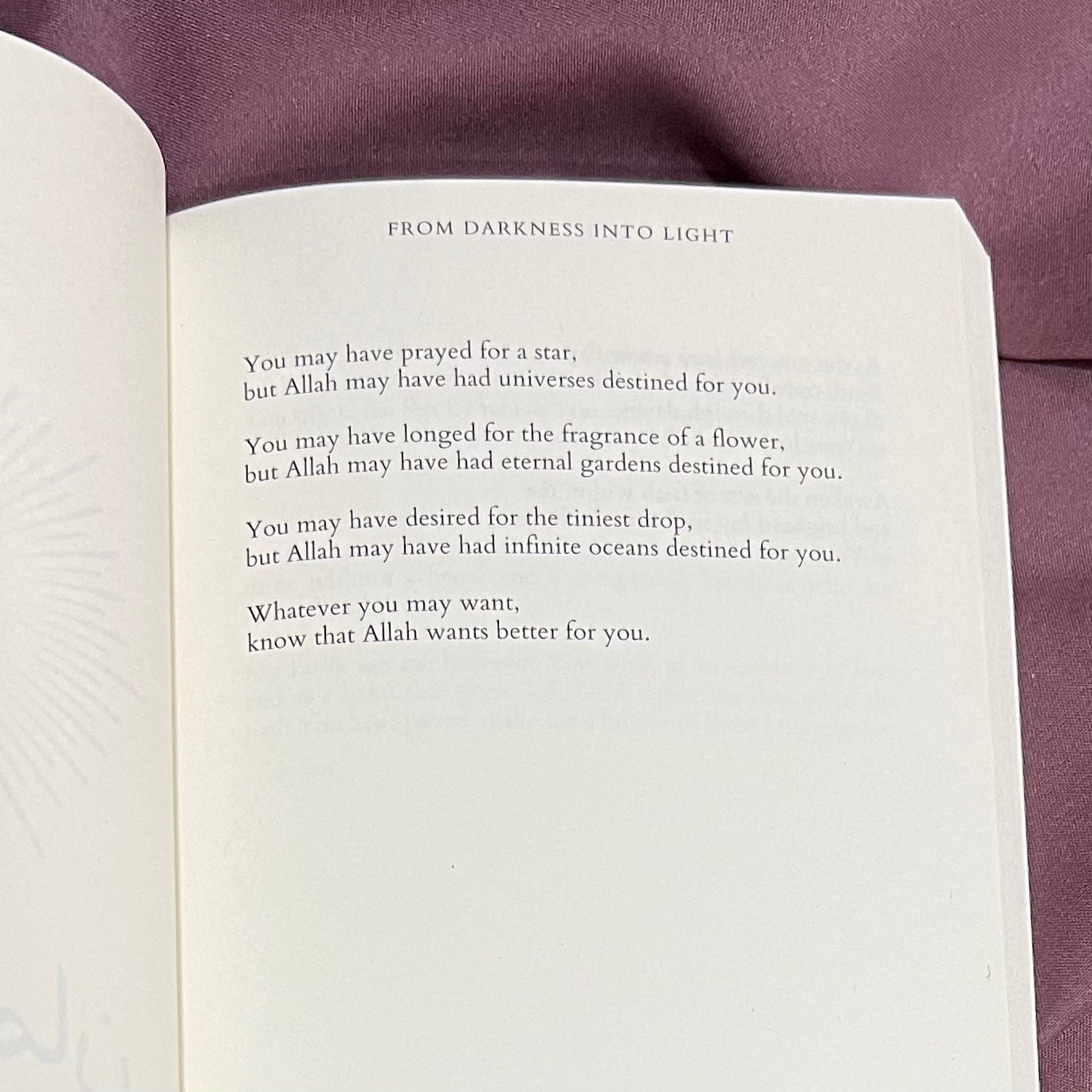 From Darkness Into Light