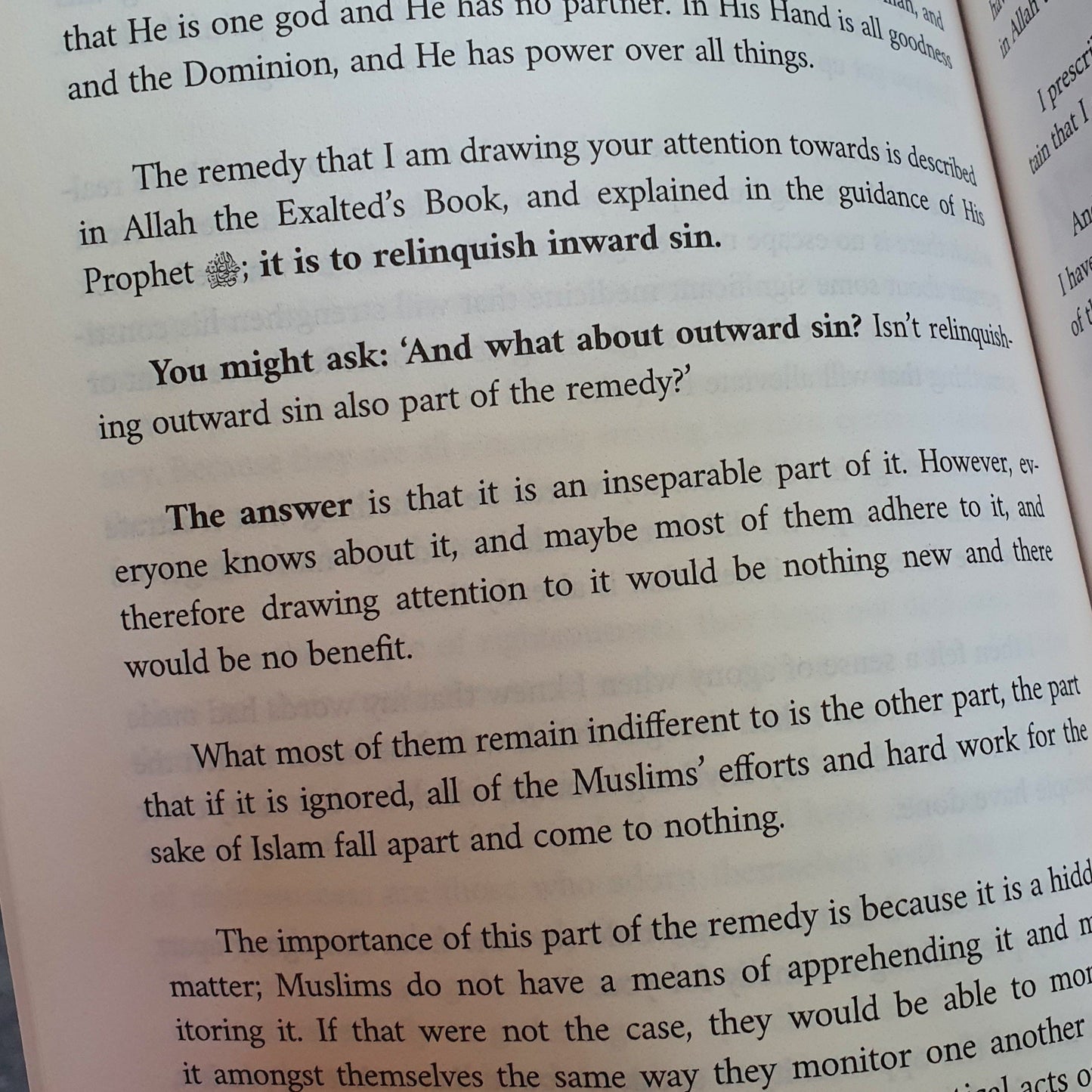 Inward Sin: The Greatest Danger in the Lives of Muslims