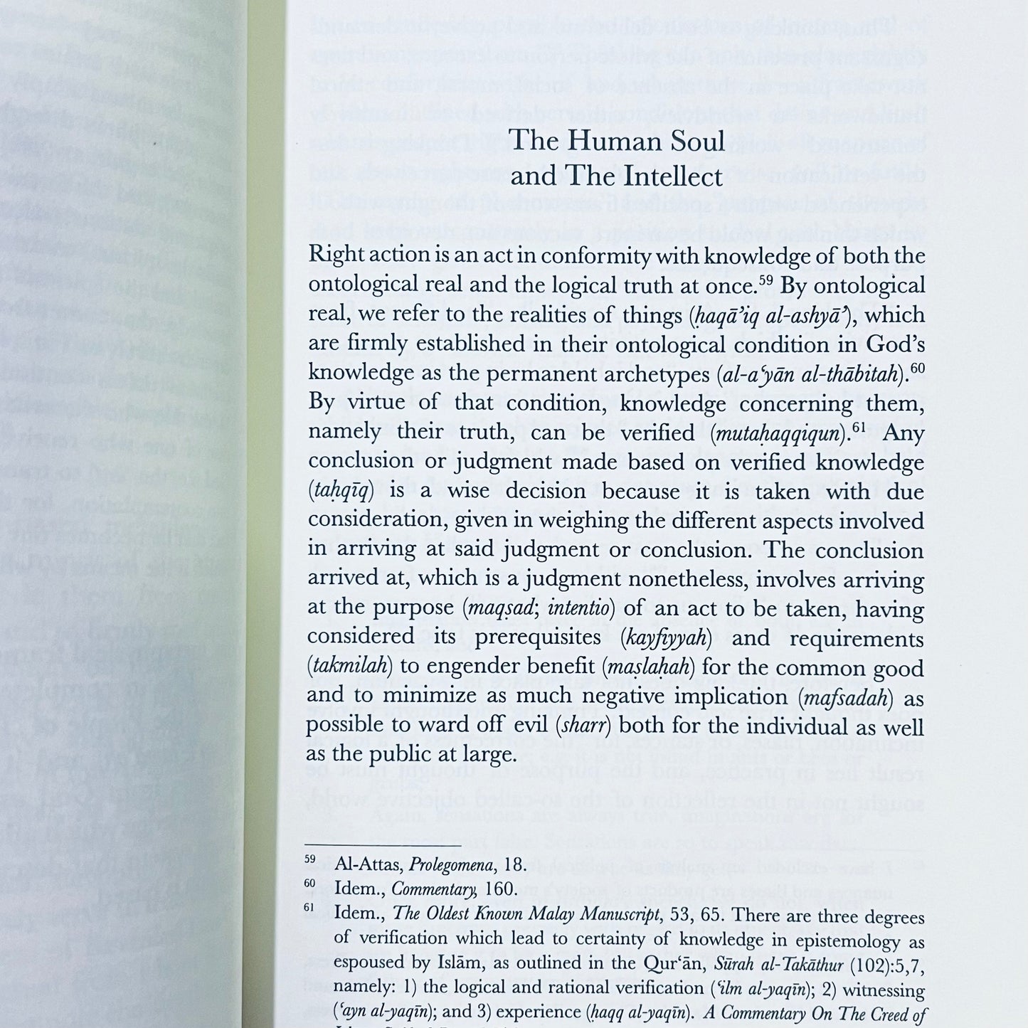 Al-Attas' Psychology