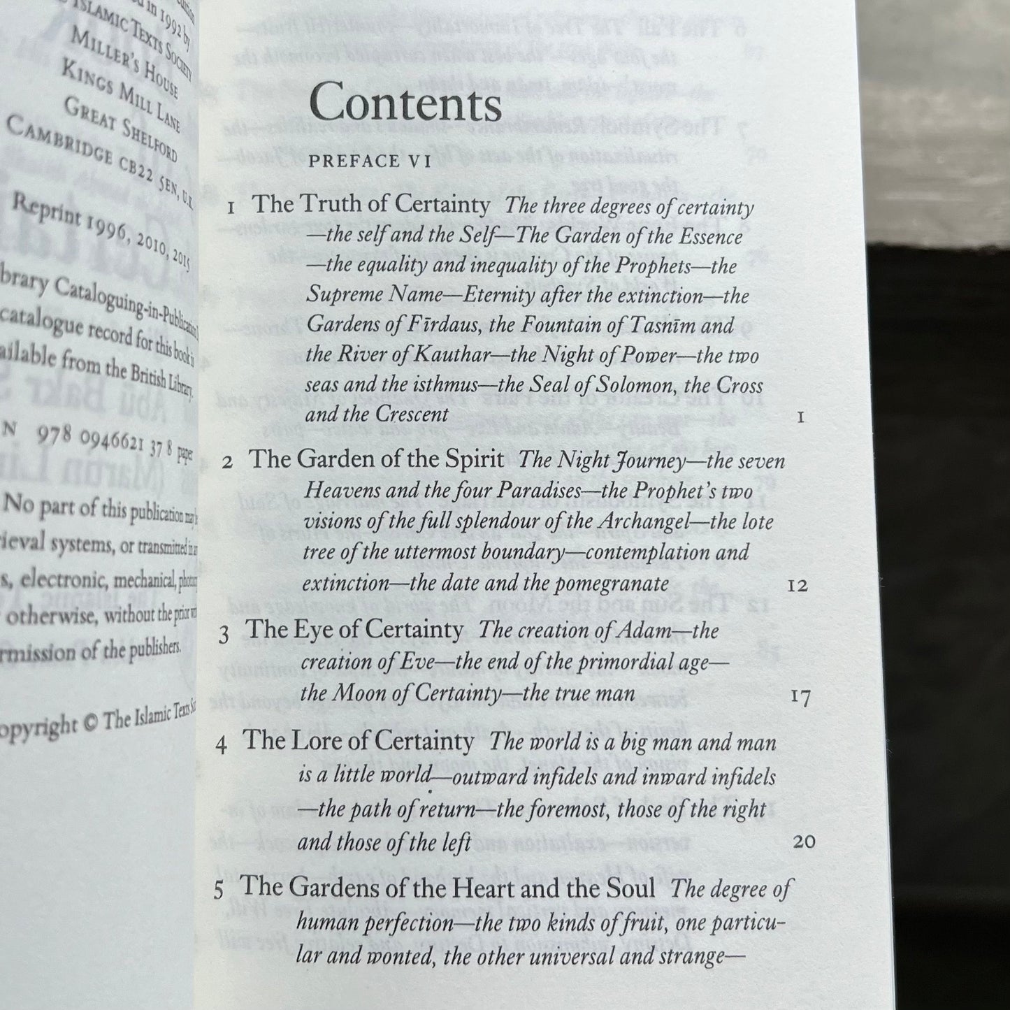 Book of Certainty: Sufi Doctrine of Faith, Vision and Gnosis