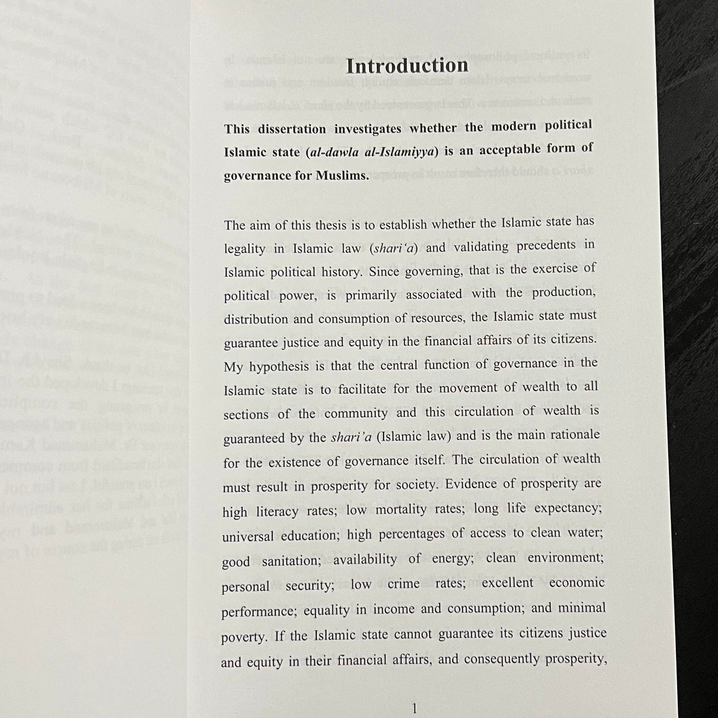 Economic Justice and Sharia In The Islamic State
