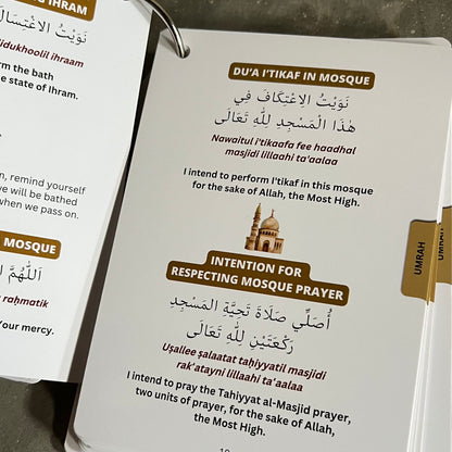 Umrah: Du'a Guide Cards with Lanyard (used books)