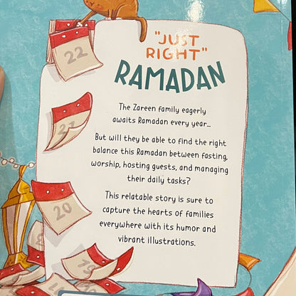Just Right Ramadan - Islamic Children's Book