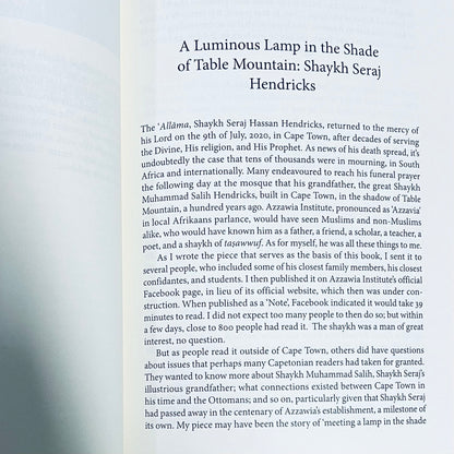 Shaykh Seraj Hendricks: A Luminous Lamp in the Shade of Table Mountain