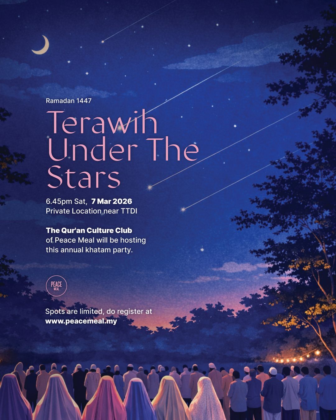 [CLOSED] Terawih Under The Stars Ramadhan 1447