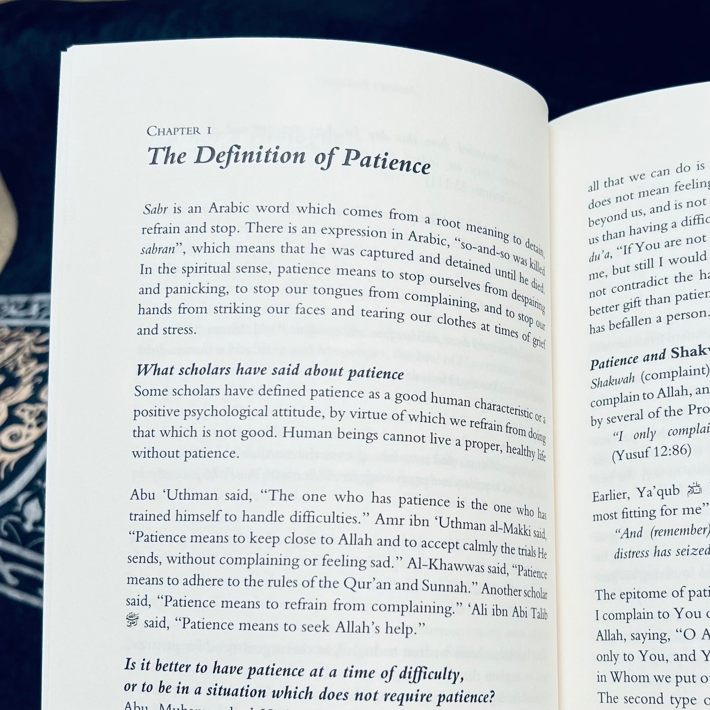 Patience and Gratitude - An abridged translation of 'Uddat as-Sabirin wa Dhakhirat Ash-Shakirin