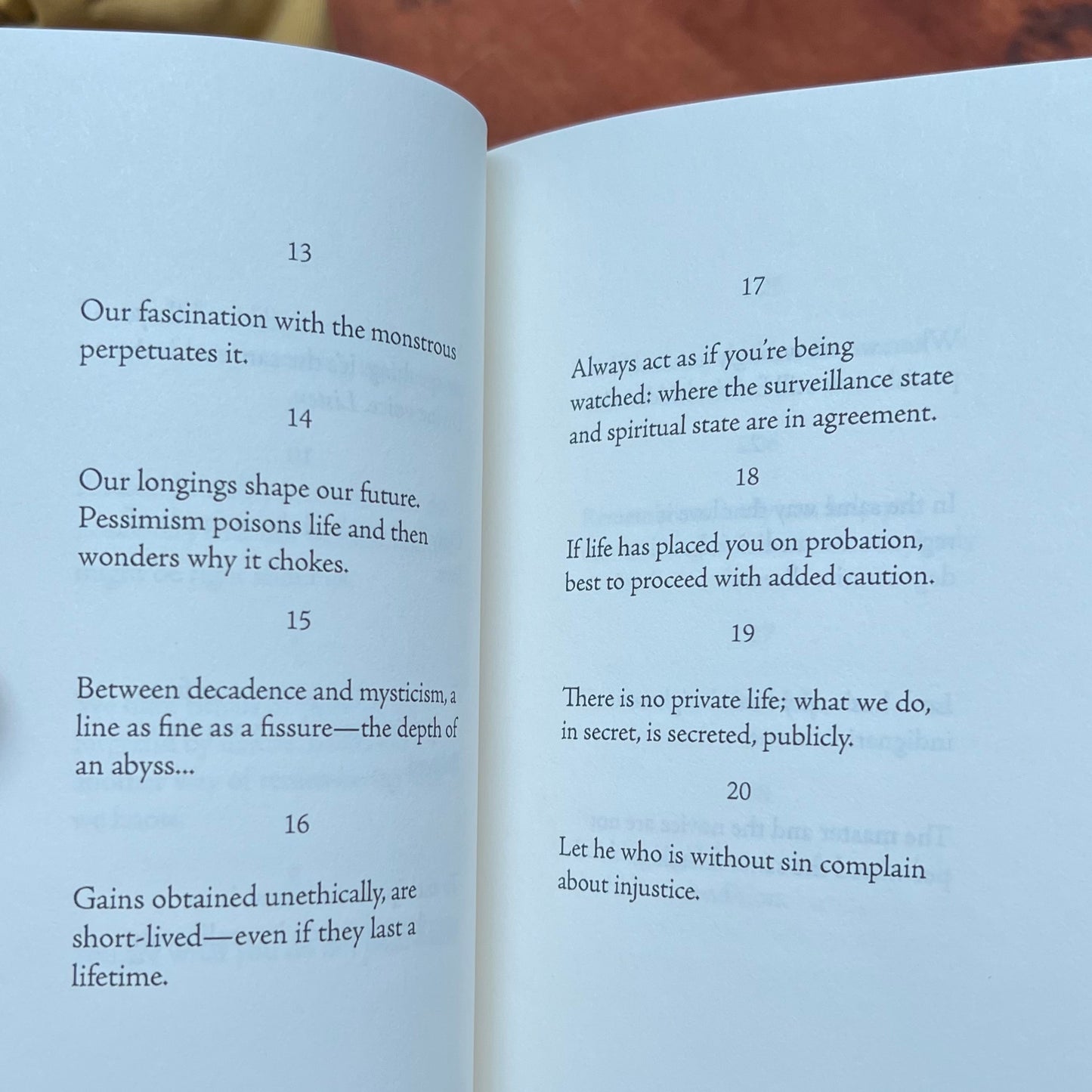 Quarantine Notes: Aphorisms on Morality and Mortality