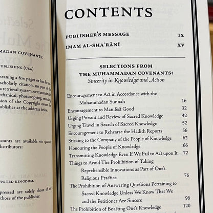 Selections from The Muhammadan Covenants