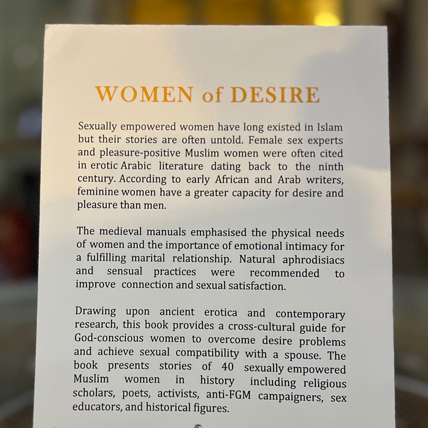 Women of Desire: A Guide to Passionate Love and Sexual Compatibility