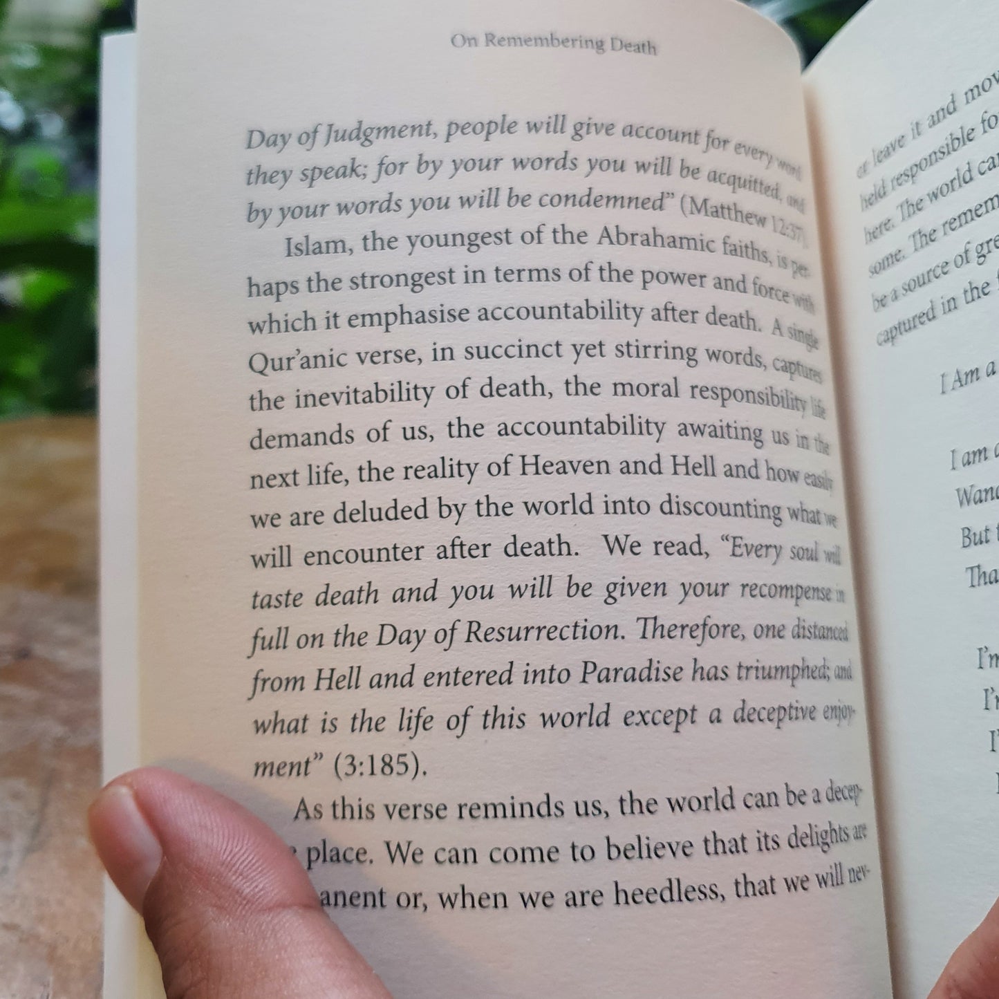 On Remembering Death