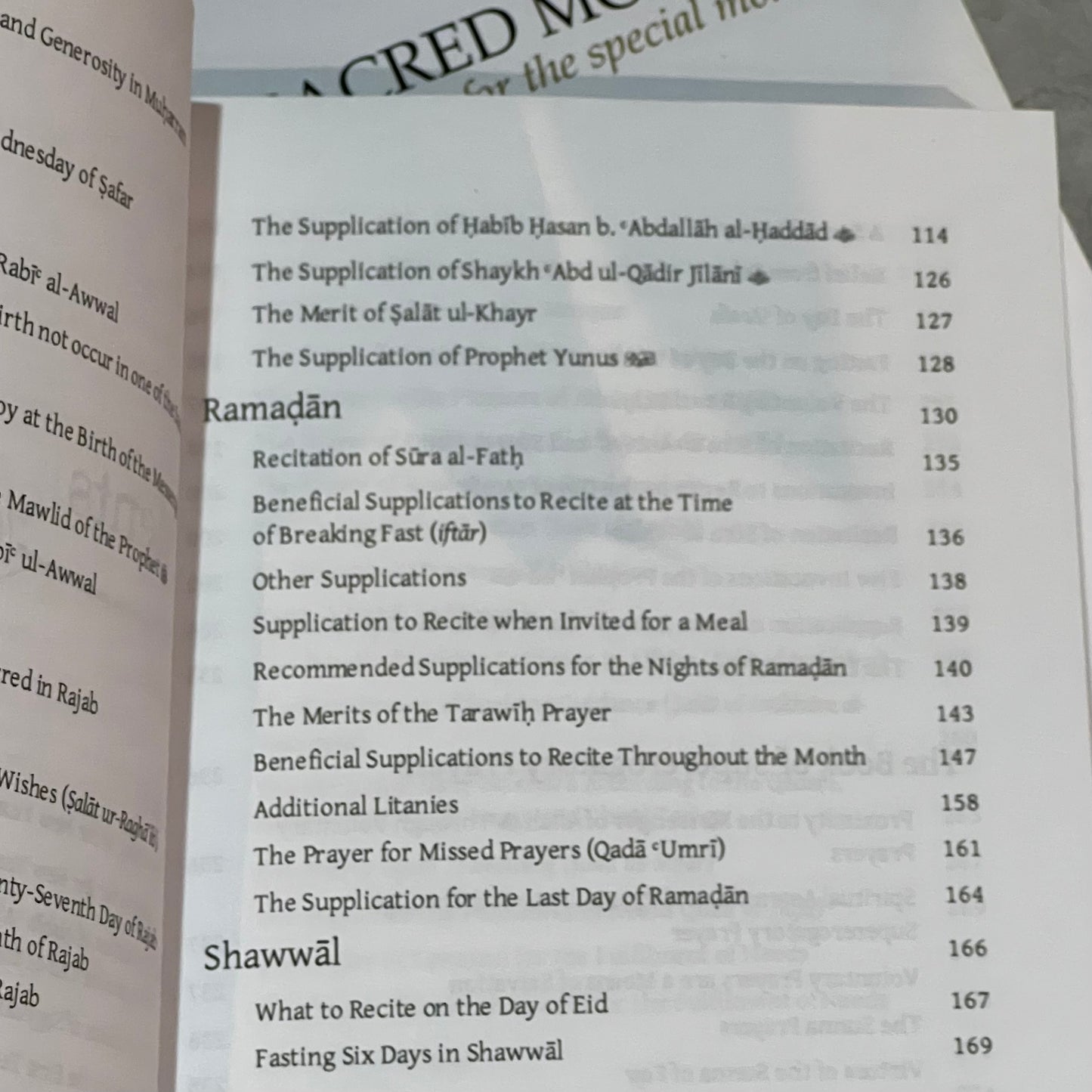 The Sacred Months: Prayer & Worship for the Special Months